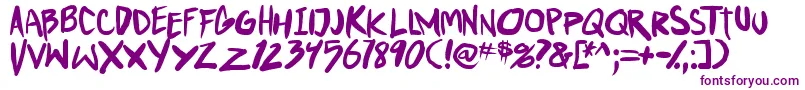 PunkboyTbs Font – Purple Fonts on White Background