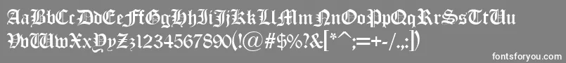 Old London Alternate Font – White Fonts on Gray Background