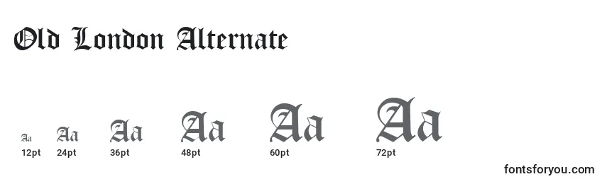 Old London Alternate Font Sizes