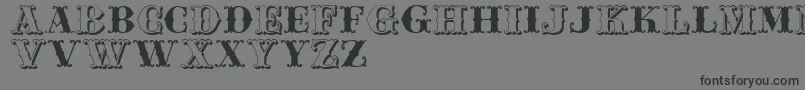 Police Jfferrul – polices noires sur fond gris