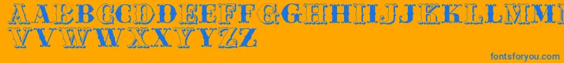 Más sobre la fuente Jfferrul fuente Jfferrul – Fuentes Azules Sobre Fondo Naranja