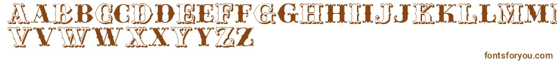 Jfferrul Font – Brown Fonts on White Background