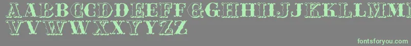 More about Jfferrul Font Jfferrul Font – Green Fonts on Gray Background