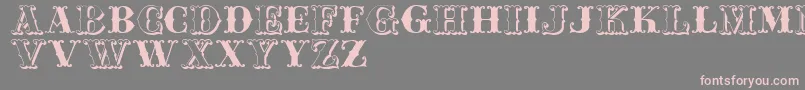 Fonte Jfferrul – fontes rosa em um fundo cinza