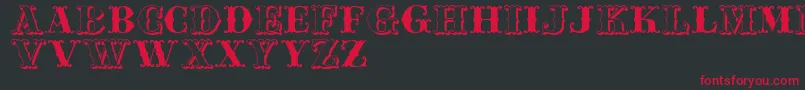 Jfferrul Font – Red Fonts on Black Background