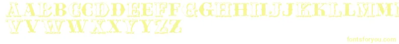 Jfferrul Font – Yellow Fonts on White Background