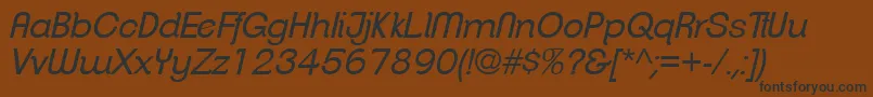 Шрифт ClementepdahBookitalic – чёрные шрифты на коричневом фоне