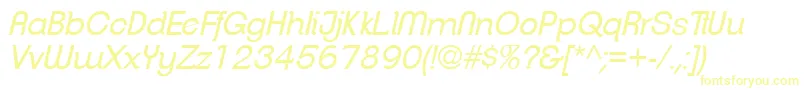 ClementepdahBookitalic-Schriftart – Gelbe Schriften