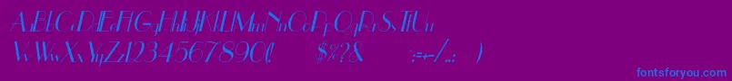 fuente UppeaThItalic – Fuentes Azules Sobre Fondo Morado