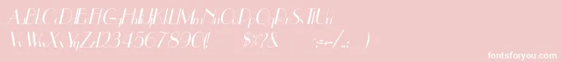 UppeaThItalic Font – White Fonts on Pink Background