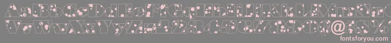 ABraggadr Font – Pink Fonts on Gray Background