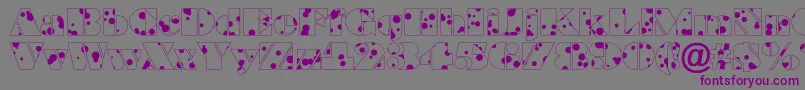 ABraggadr Font – Purple Fonts on Gray Background