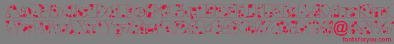 ABraggadr Font – Red Fonts on Gray Background