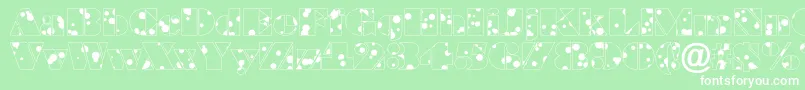 ABraggadr Font – White Fonts on Green Background