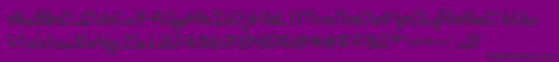 CupAndTalon Font – Black Fonts on Purple Background