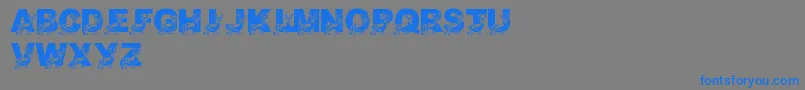 LmsDaddyDeer Font – Blue Fonts on Gray Background