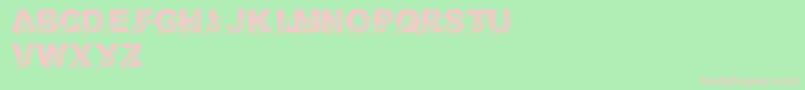 Шрифт LmsDaddyDeer – розовые шрифты на зелёном фоне