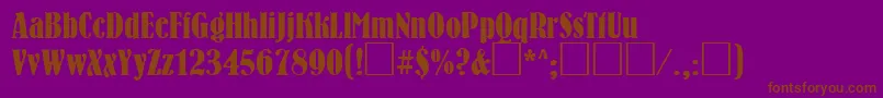 BrnC Font – Brown Fonts on Purple Background