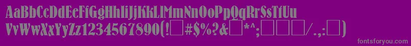 BrnC Font – Gray Fonts on Purple Background