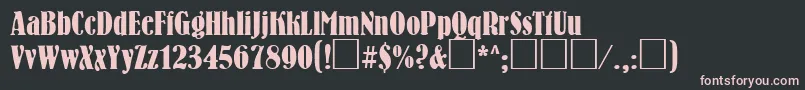 BrnC Font – Pink Fonts on Black Background
