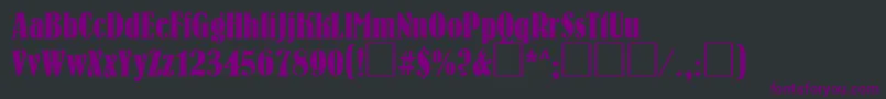 BrnC Font – Purple Fonts on Black Background