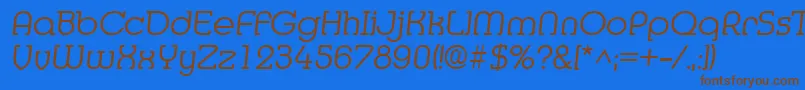 Шрифт MediaItalic – коричневые шрифты на синем фоне