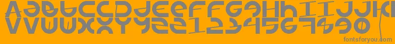 fuente Armada1991 – Fuentes Grises Sobre Fondo Naranja