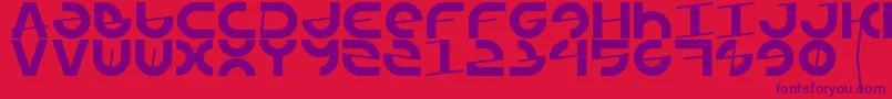 Armada1991 Font – Purple Fonts on Red Background