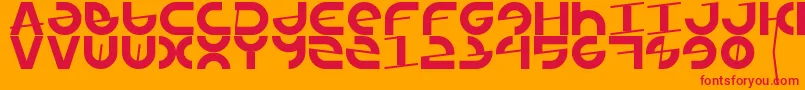 Armada1991 Font – Red Fonts on Orange Background