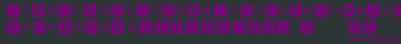 Retrocapswb Font – Purple Fonts on Black Background