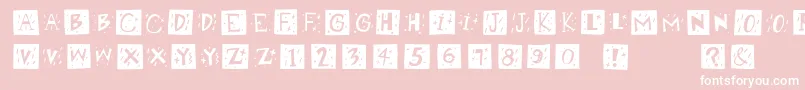 Retrocapswb Font – White Fonts on Pink Background