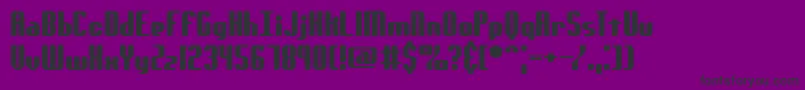 Genotyrs Font – Black Fonts on Purple Background