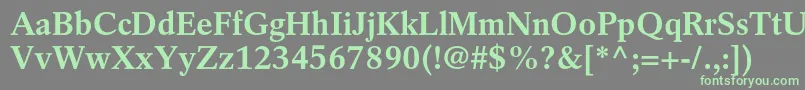 RotationltstdBold Font – Green Fonts on Gray Background