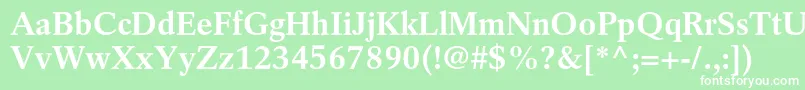 RotationltstdBold Font – White Fonts on Green Background