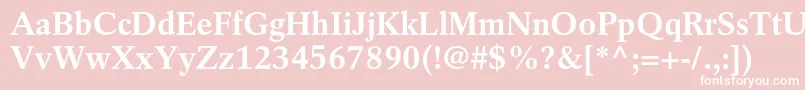 RotationltstdBold Font – White Fonts on Pink Background