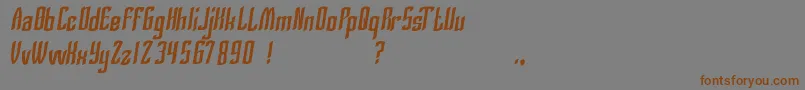 SilverKnight Font – Brown Fonts on Gray Background