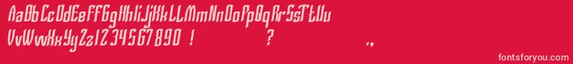 SilverKnight Font – Pink Fonts on Red Background