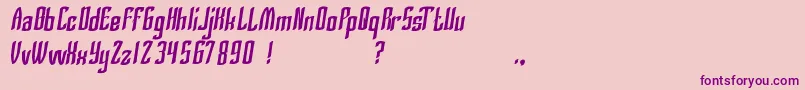 SilverKnight Font – Purple Fonts on Pink Background