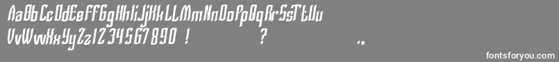 SilverKnight Font – White Fonts on Gray Background