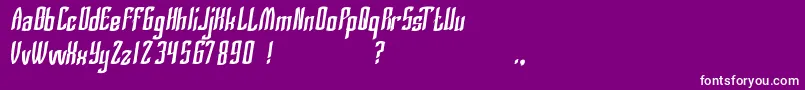 SilverKnight Font – White Fonts on Purple Background