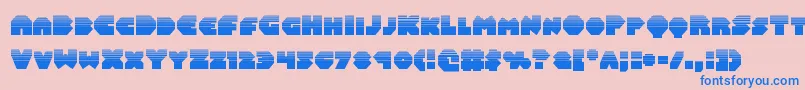 Balastaralhalf Font – Blue Fonts on Pink Background