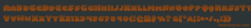 Balastaralhalf-fontti – ruskeat fontit mustalla taustalla