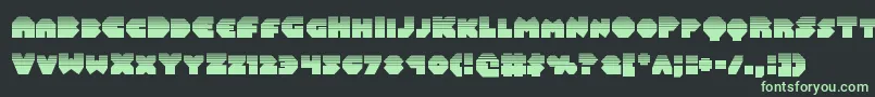 Balastaralhalf Font – Green Fonts on Black Background