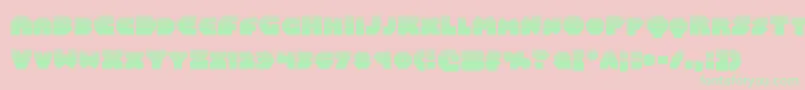 Balastaralhalf Font – Green Fonts on Pink Background