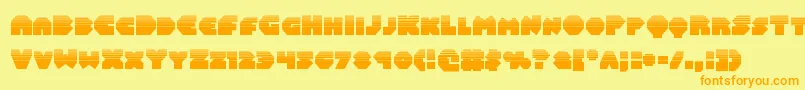 Balastaralhalf Font – Orange Fonts on Yellow Background