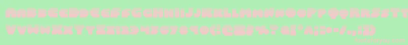Więcej informacji o czcionce Balastaralhalf Czcionka Balastaralhalf – różowe czcionki na zielonym tle
