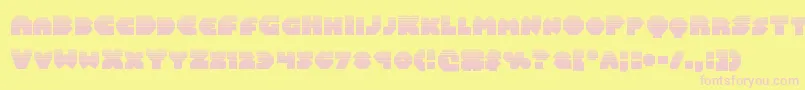 Balastaralhalf Font – Pink Fonts on Yellow Background