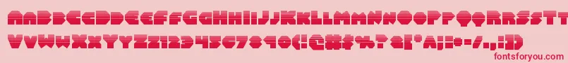 Balastaralhalf-Schriftart – Rote Schriften auf rosa Hintergrund