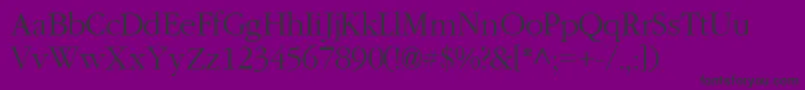 GaramondlightsskRegular Font – Black Fonts on Purple Background