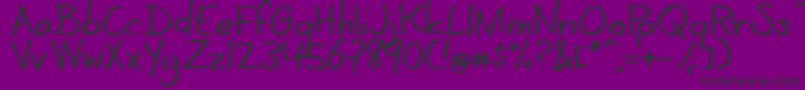 CoertschriftRomaans Font – Black Fonts on Purple Background